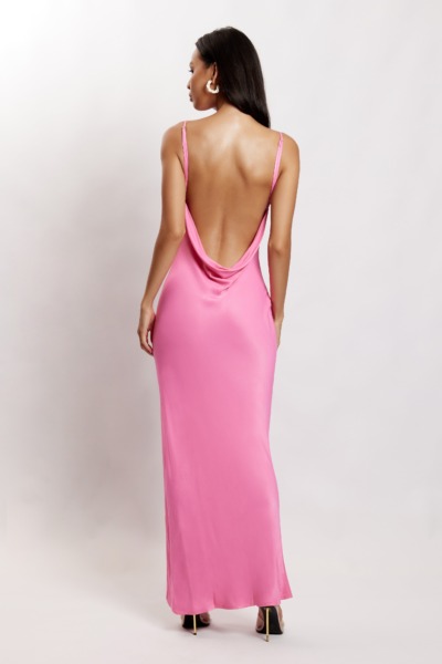 Women's Pink Maxi Dress - Meshki GOOFASH