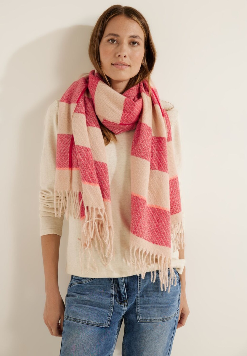 Women's Scarf Red Cecil GOOFASH