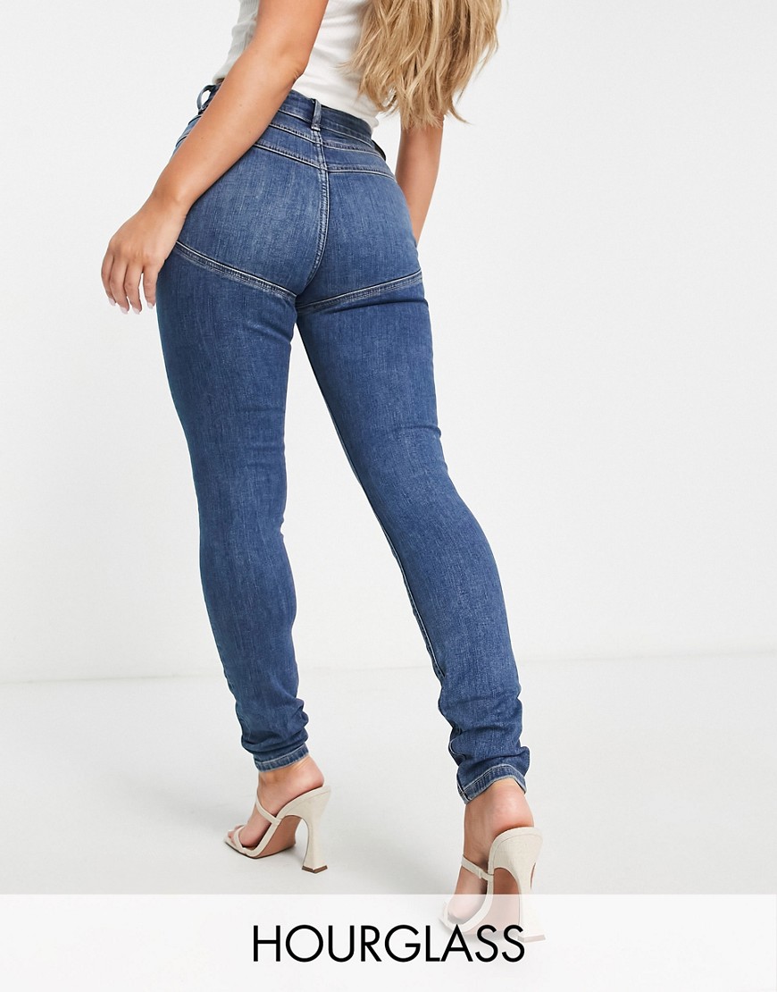 Womens Skinny Jeans Blue by Asos GOOFASH