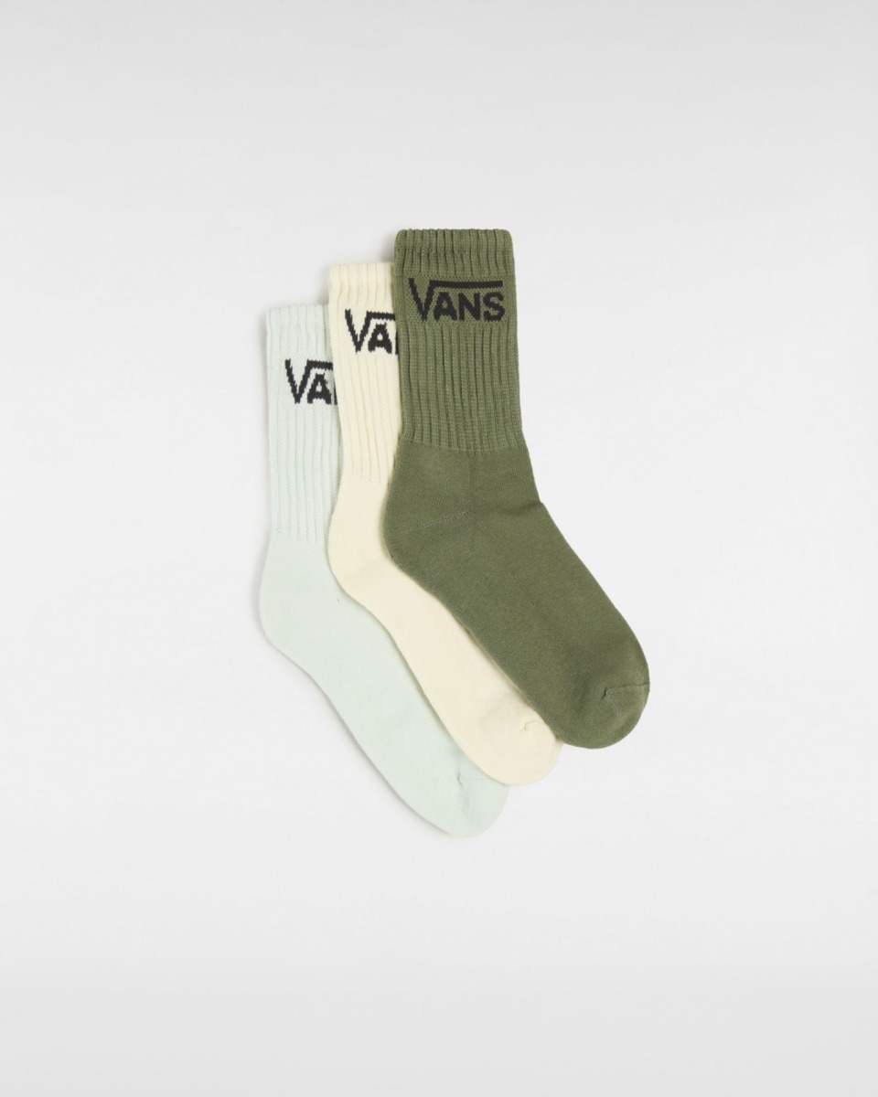 Women's Socks Green - Vans GOOFASH