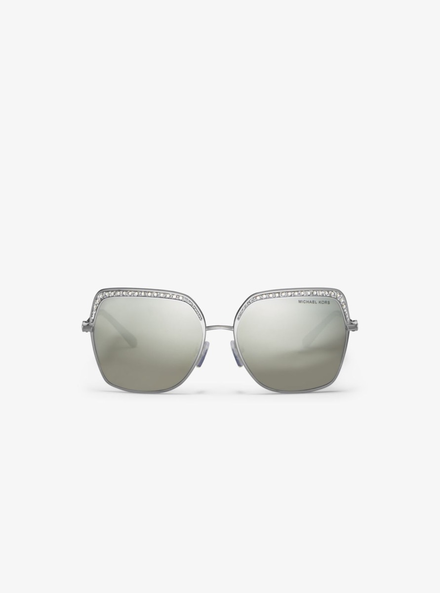 Womens Sunglasses Silver Michael Kors GOOFASH