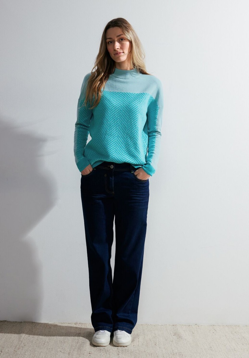Women's Sweater - Turquoise - Cecil GOOFASH