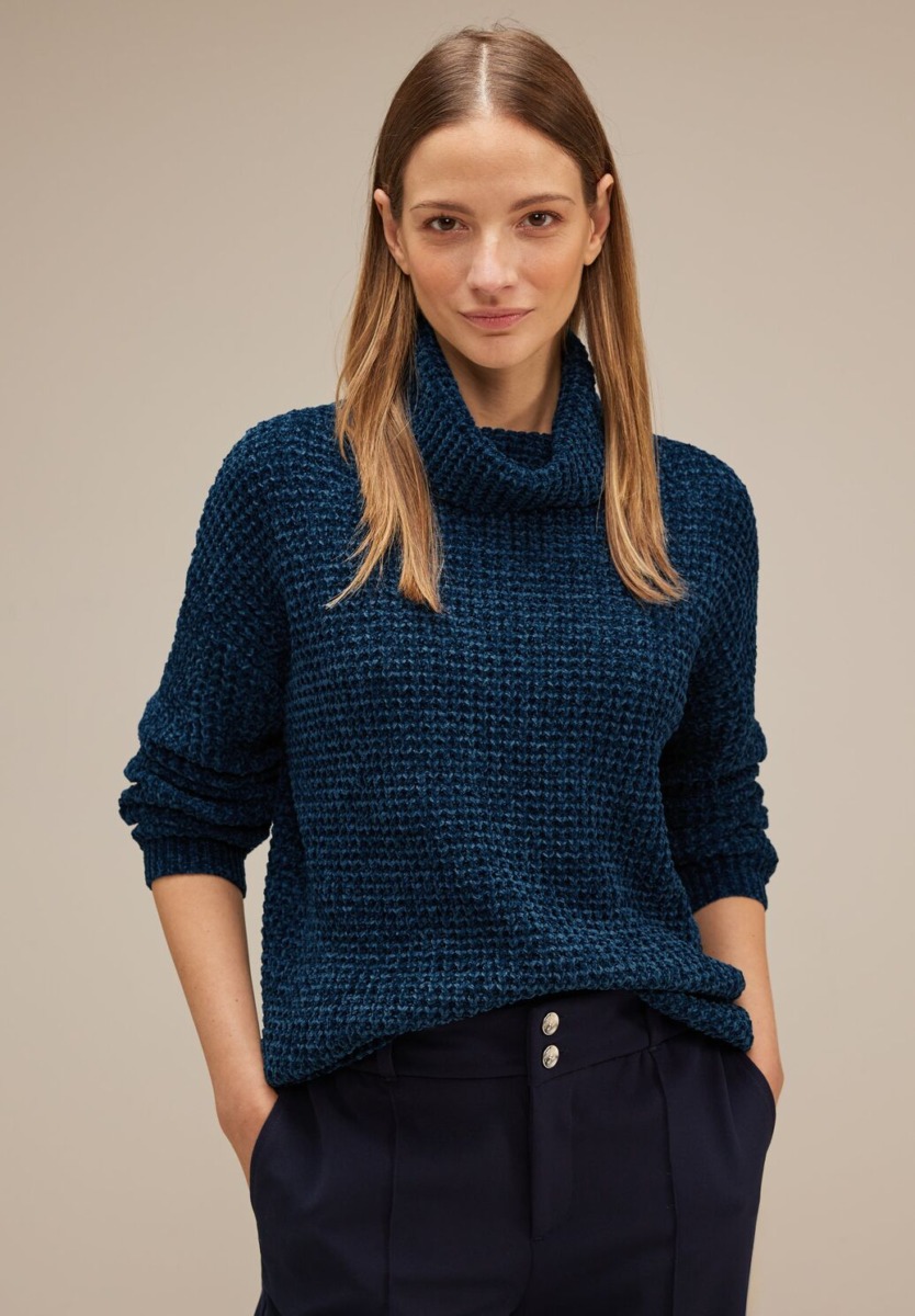 Women's Sweater in Blue - Street One GOOFASH