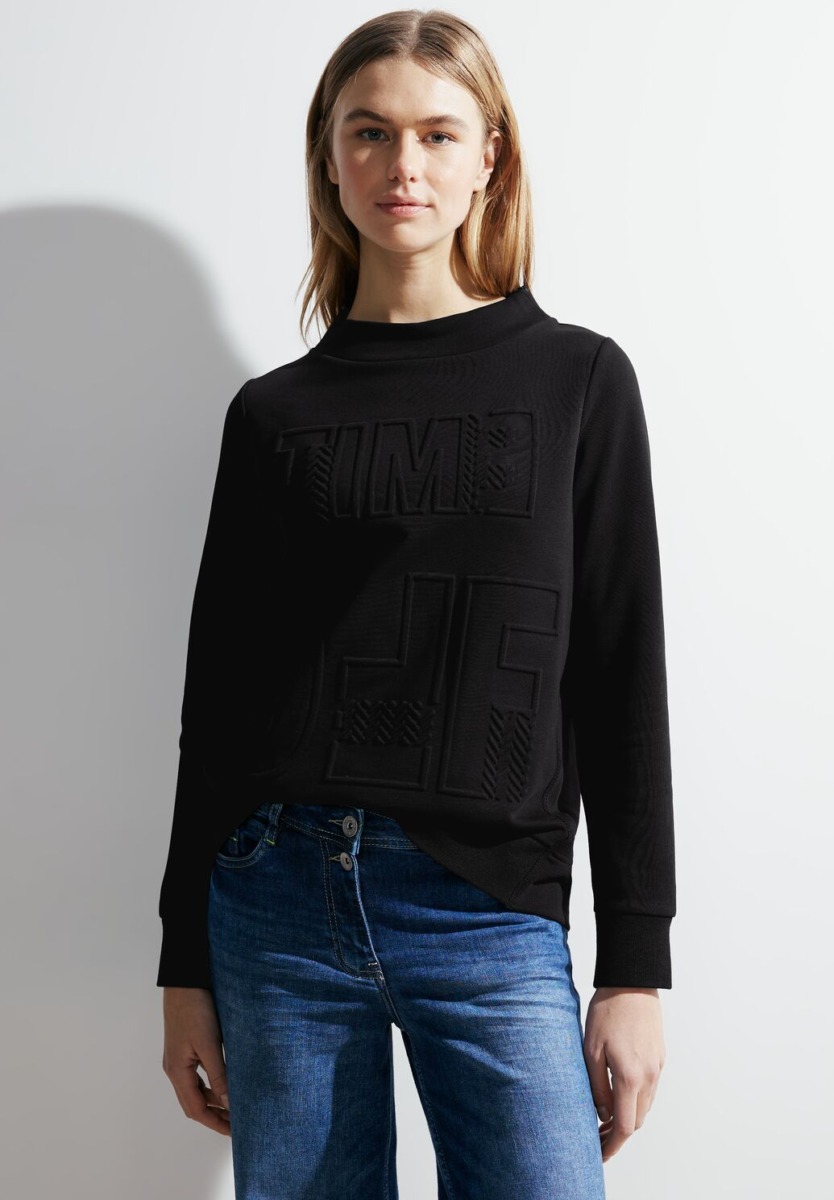 Womens Sweatshirt - Black - Cecil GOOFASH