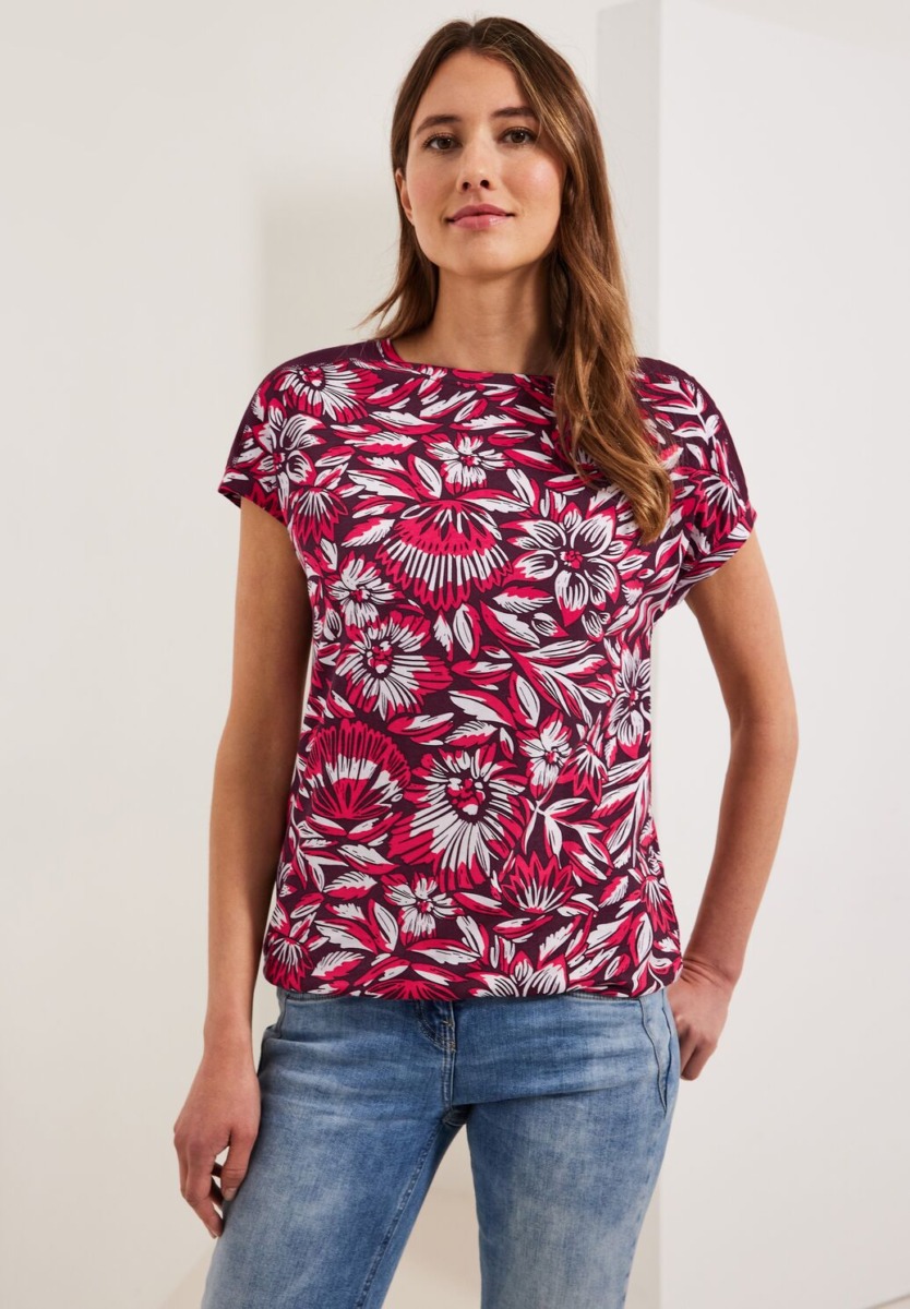 Womens T-Shirt Red from Cecil GOOFASH