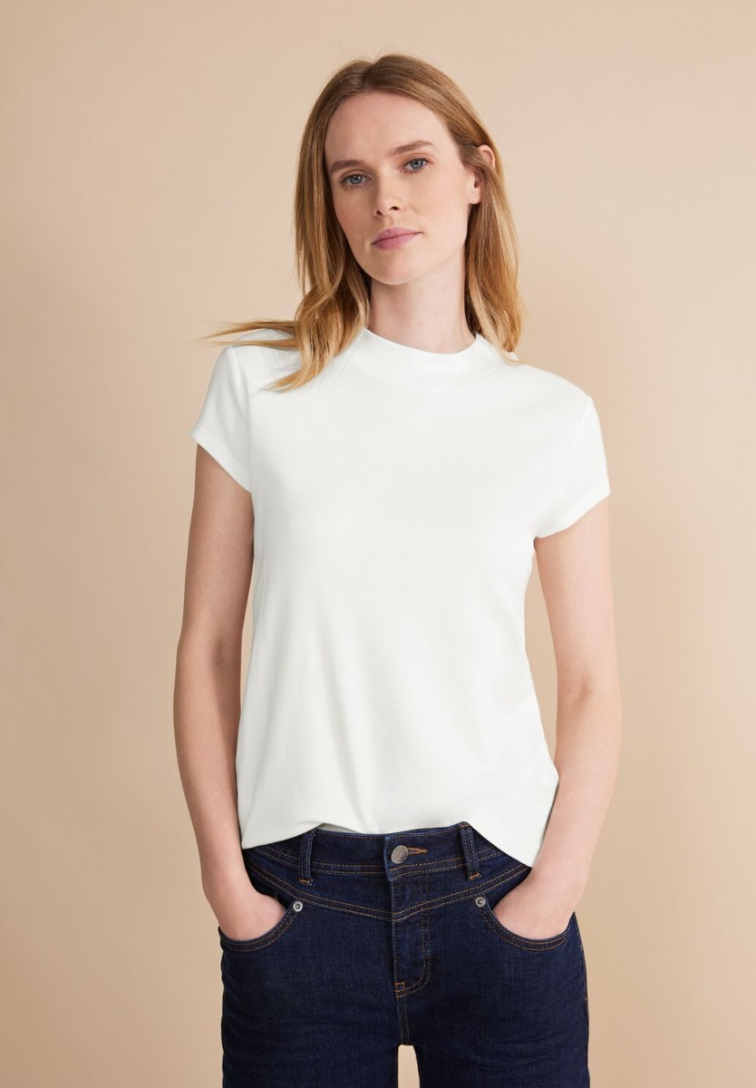 Women's T-Shirt White - Street One GOOFASH