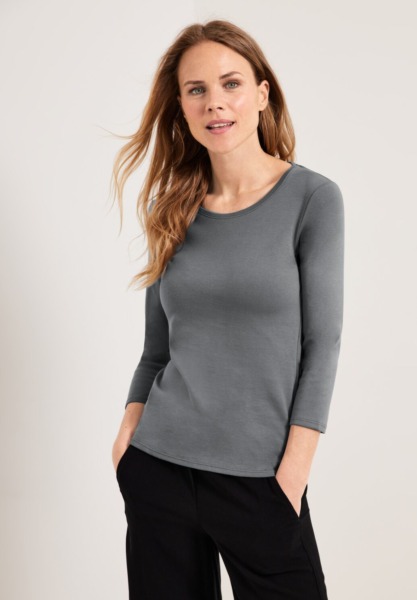Womens T-Shirt in Grey at Cecil GOOFASH