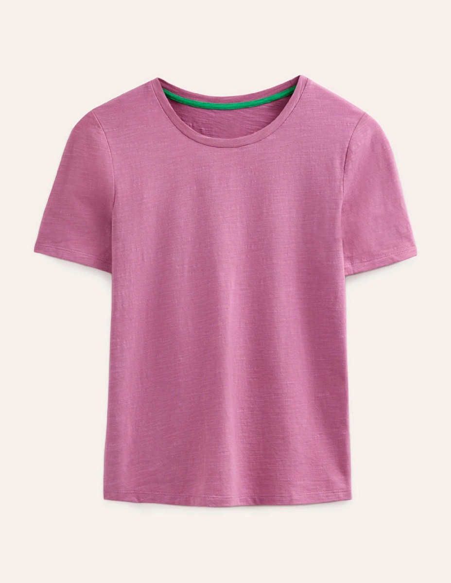 Womens T-Shirt in Purple Boden GOOFASH