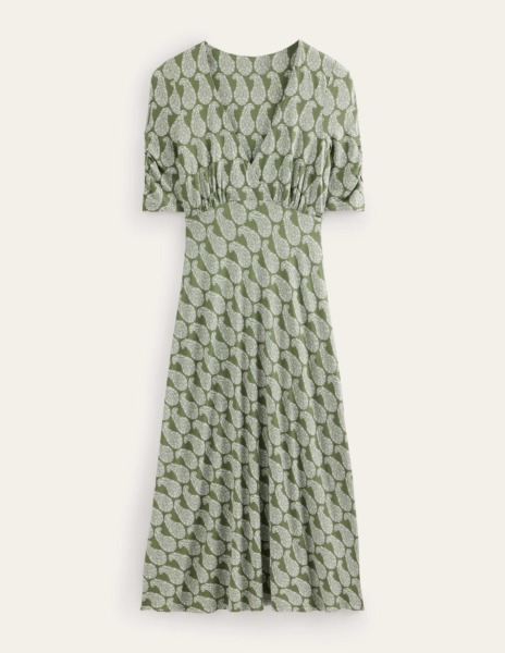 Womens Tea Dress - Green - Boden GOOFASH