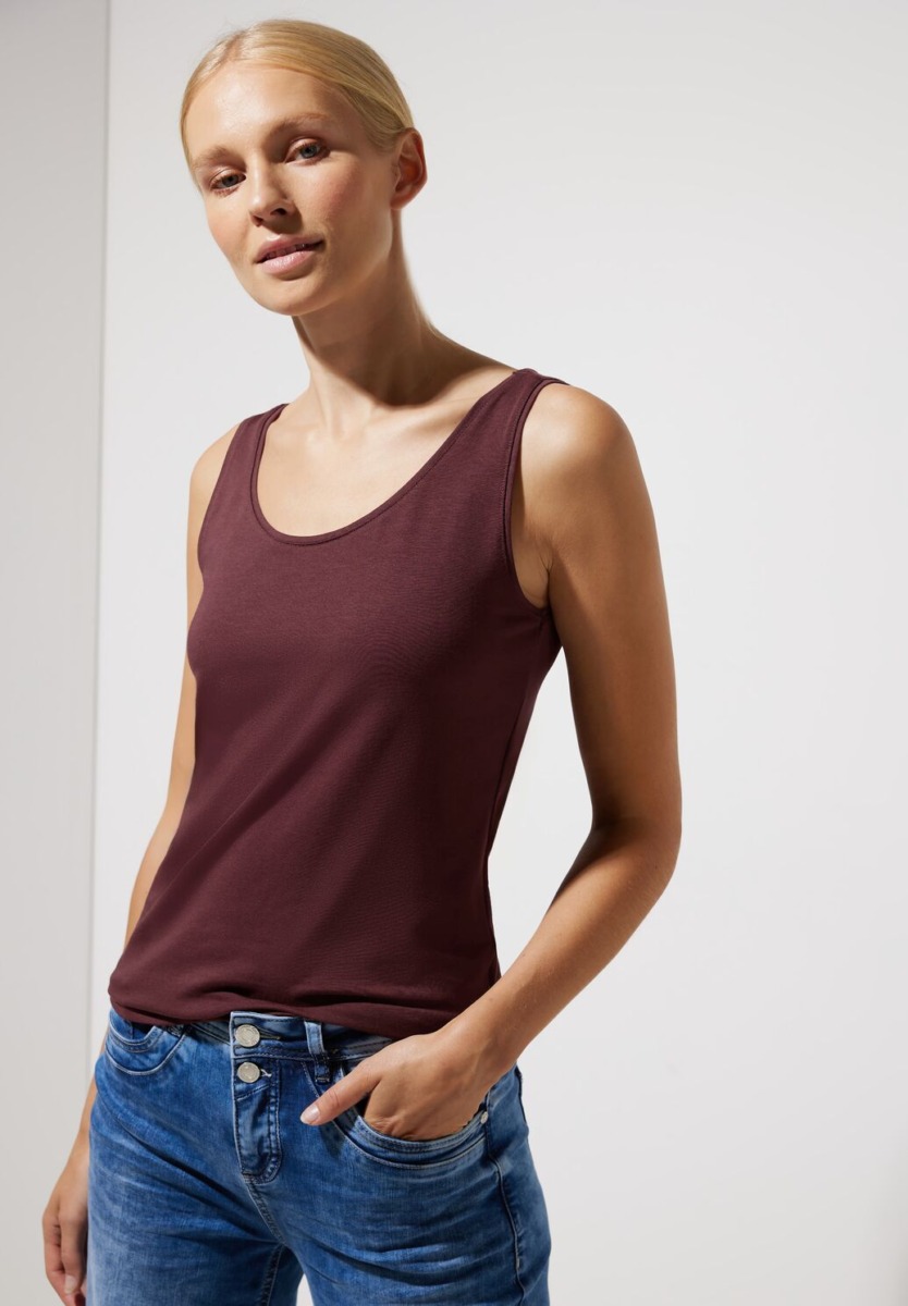 Womens Top Brown from Street One GOOFASH