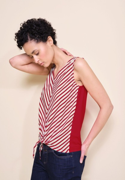 Women's Top in Red from Street One GOOFASH
