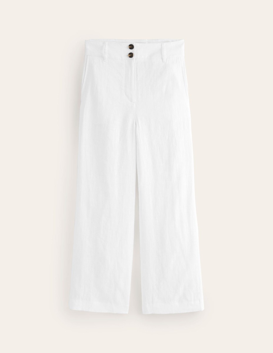 Womens Trousers - White - Boden GOOFASH