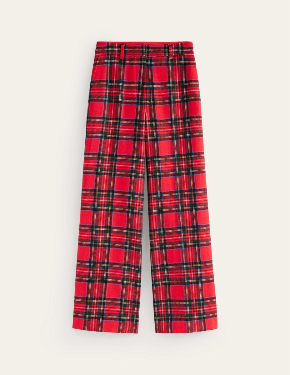 Womens Trousers in Checked by Boden GOOFASH