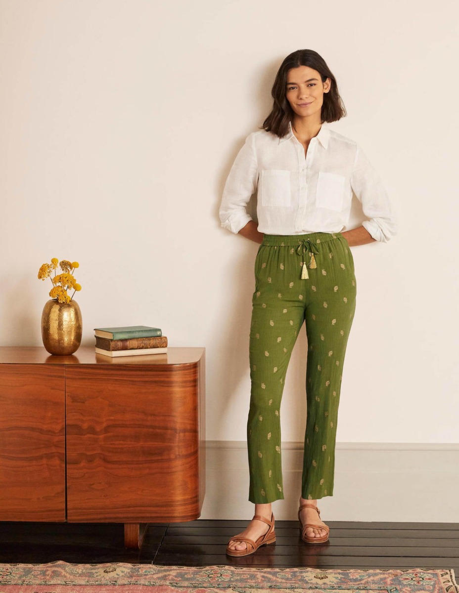 Women's Trousers in Green from Boden GOOFASH