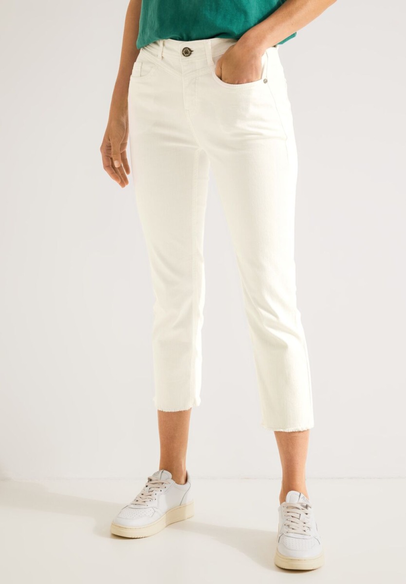 Women's White Jeans by Street One GOOFASH