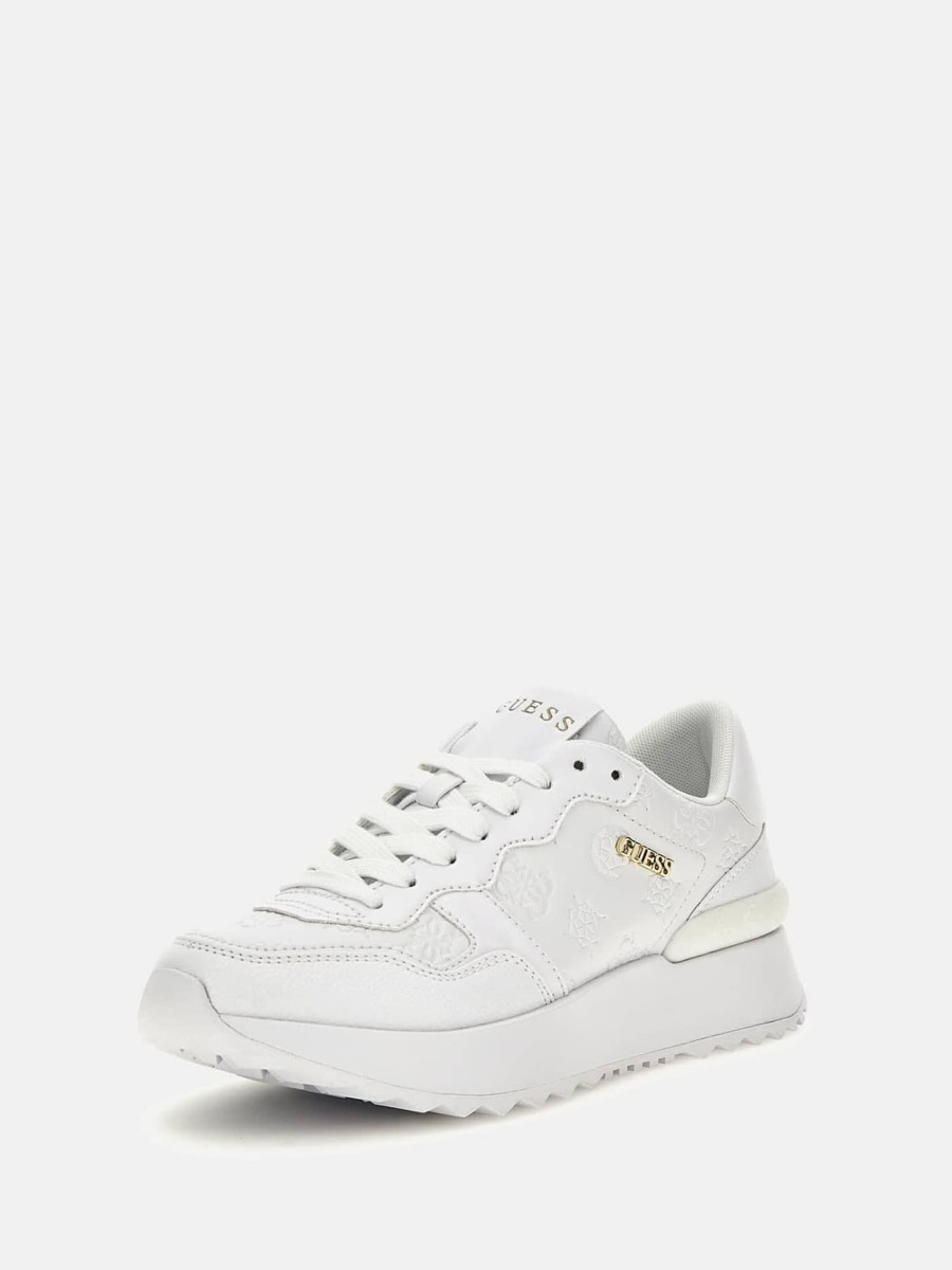 Women's White Running Shoes by Guess GOOFASH