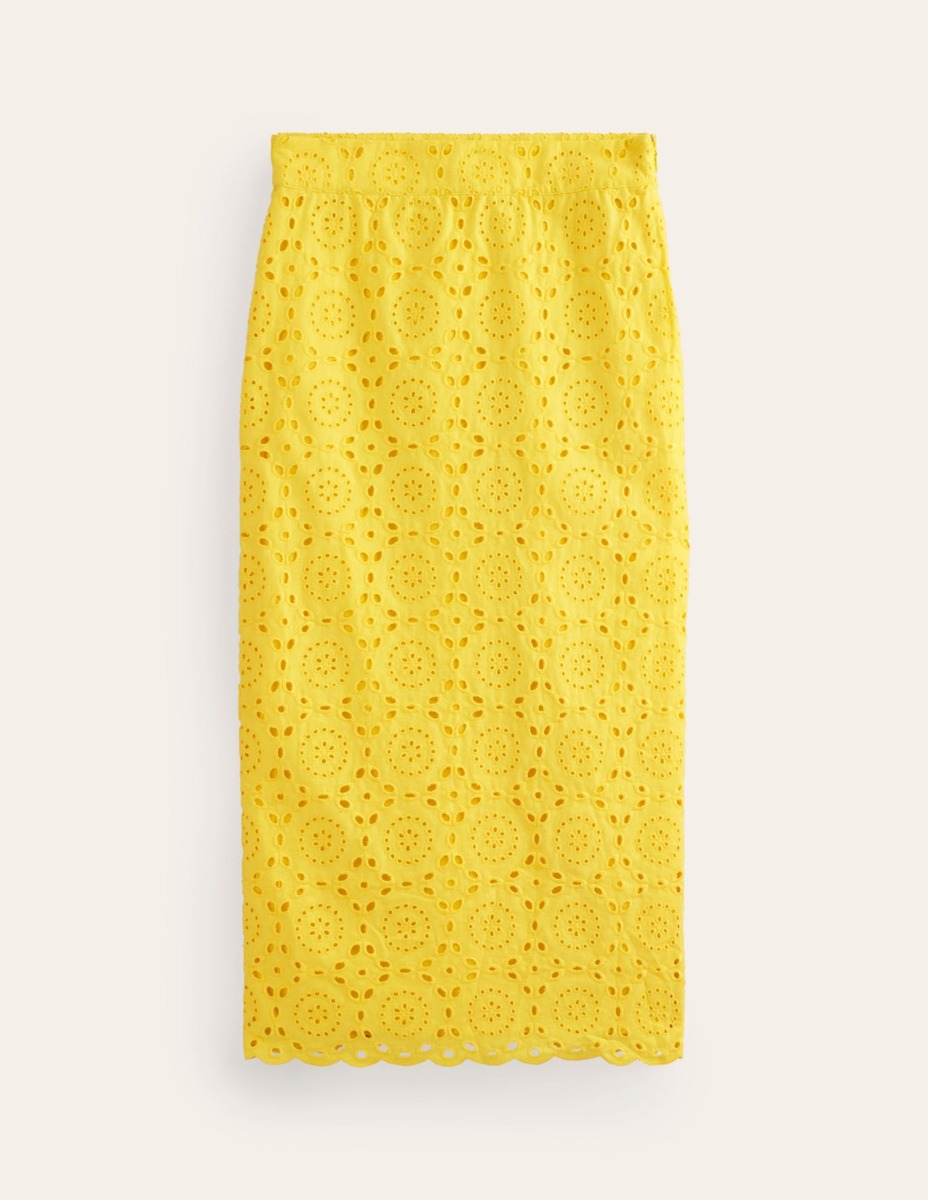 Womens Yellow Skirt at Boden GOOFASH