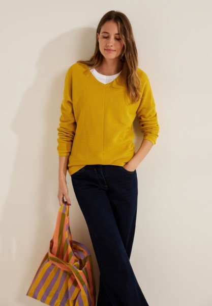 Women's Yellow Sweater by Cecil GOOFASH