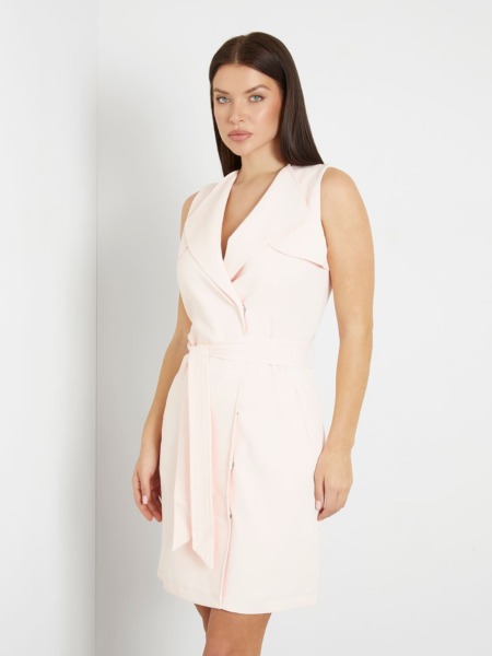 Wrap Dress in Pink - Guess GOOFASH