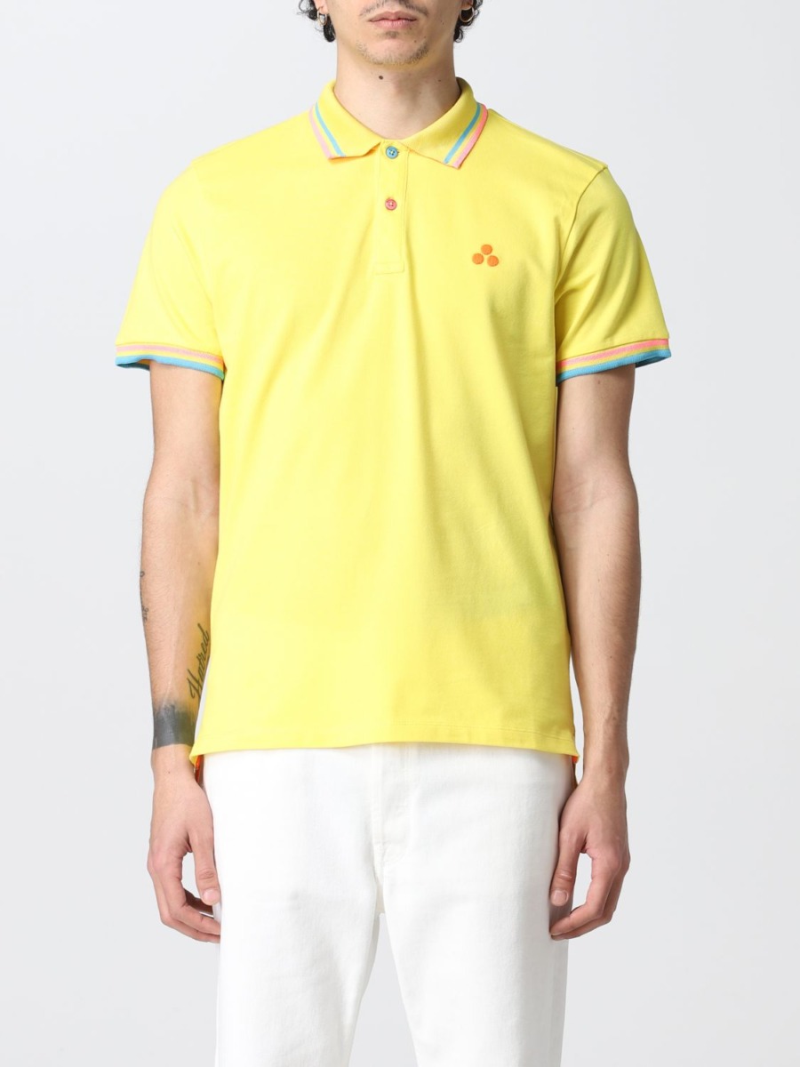 Yellow Poloshirt for Men from Giglio GOOFASH