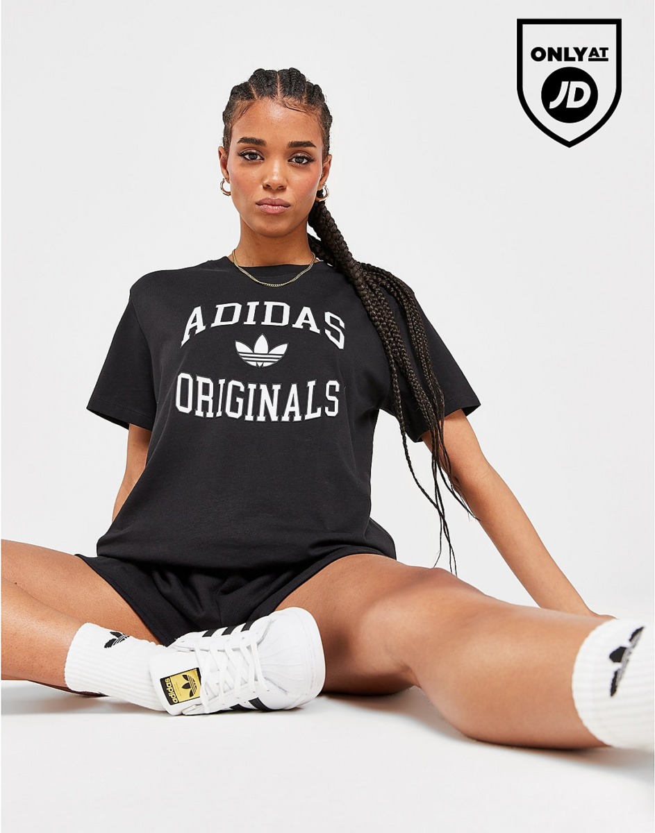 Adidas - Black Ladies T-Shirt - JD Sports GOOFASH