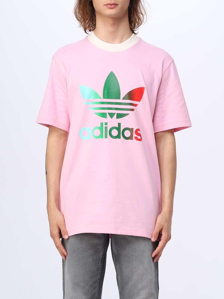 Adidas - Gent T-Shirt Pink from Giglio GOOFASH