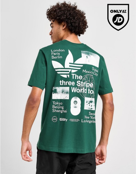 Adidas Man T-Shirt Green from JD Sports GOOFASH