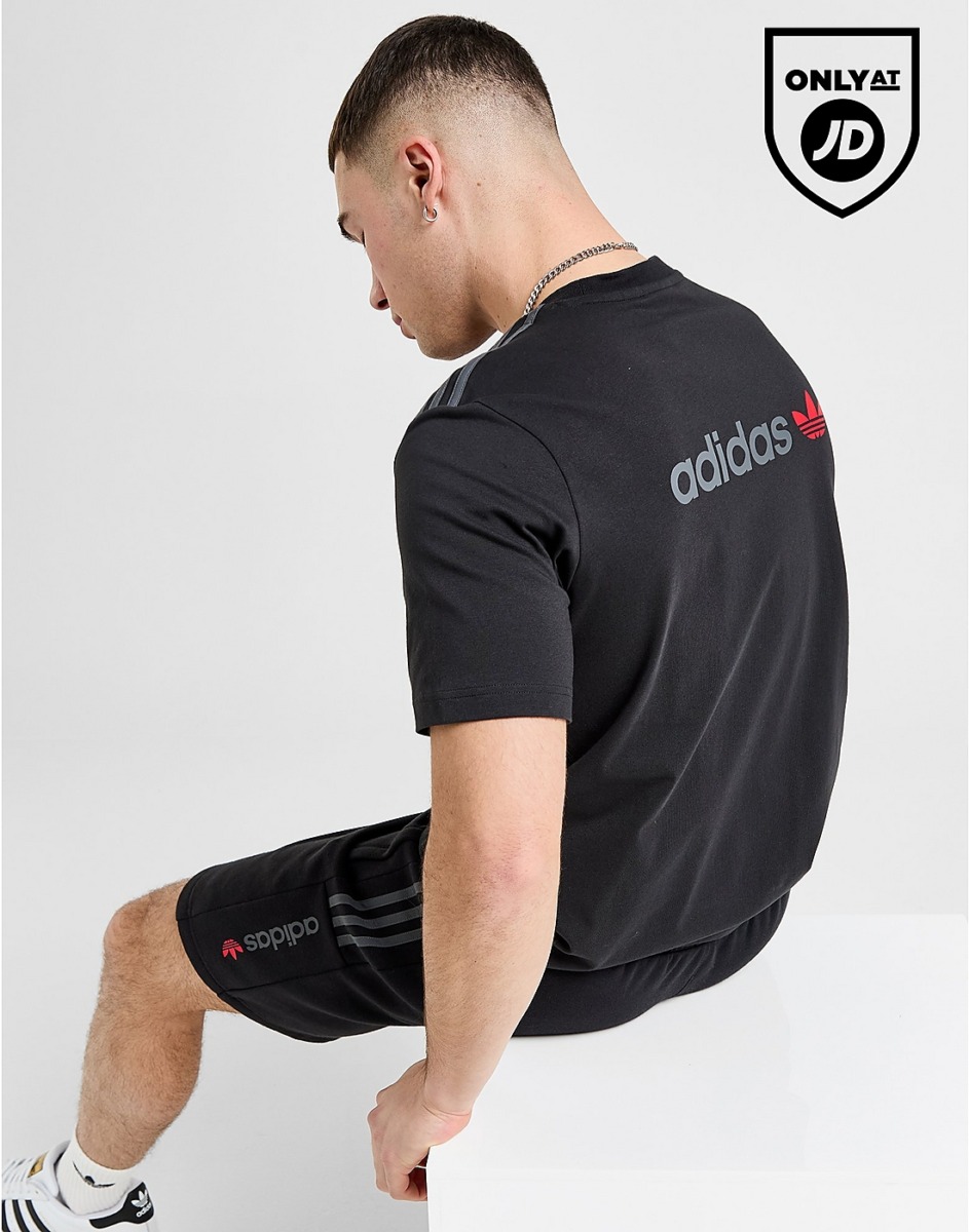 Adidas Men T-Shirt Black by JD Sports GOOFASH