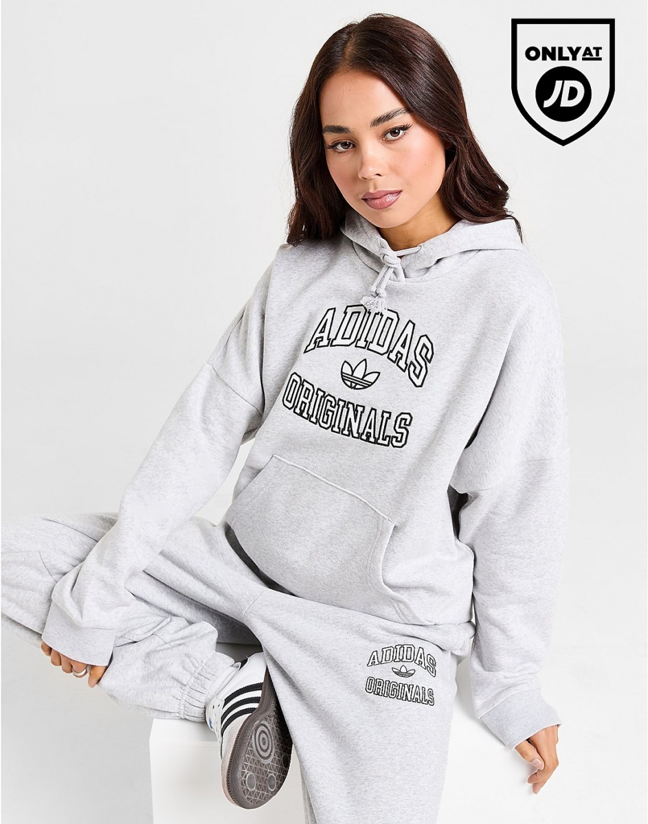 Adidas Women Hoodie in Grey - JD Sports GOOFASH