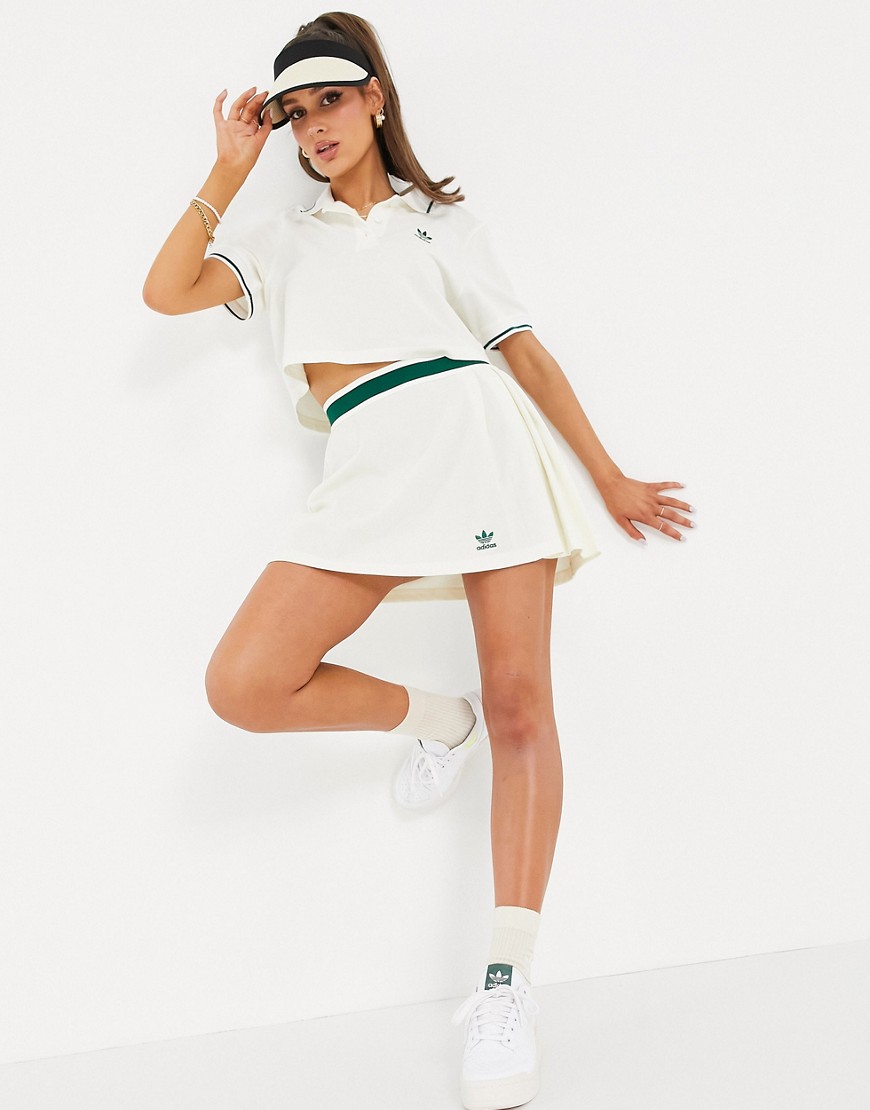 Adidas - Women White Pleated Skirt from Asos GOOFASH