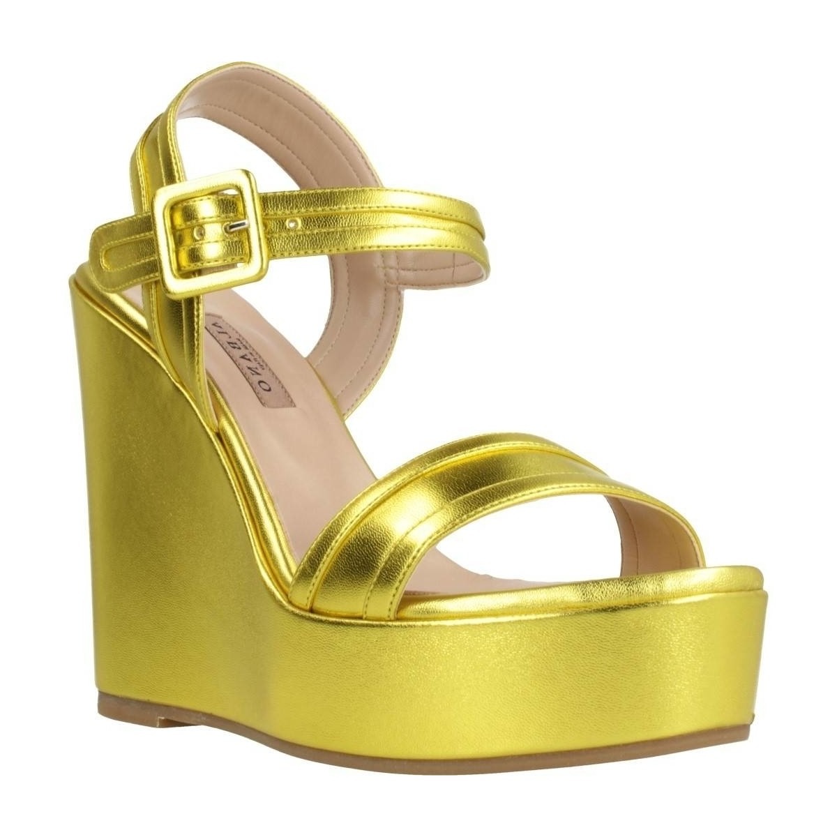 Albano Gold Sandals for Woman from Spartoo GOOFASH