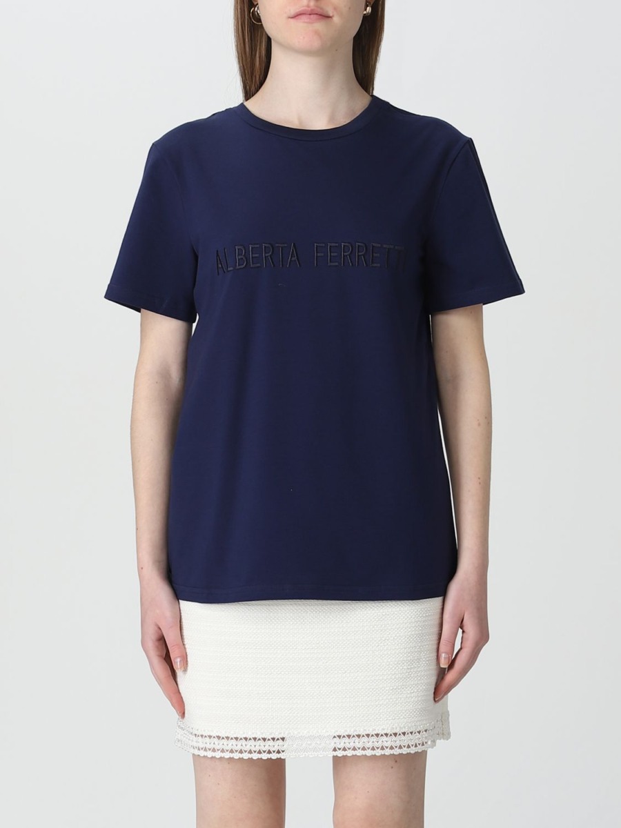 Alberta Ferretti Blue T-Shirt for Women from Giglio GOOFASH
