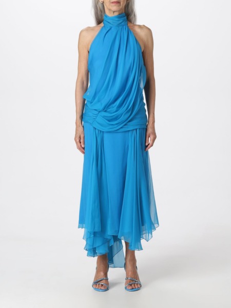 Alberta Ferretti Women's Turquoise Dress at Giglio GOOFASH