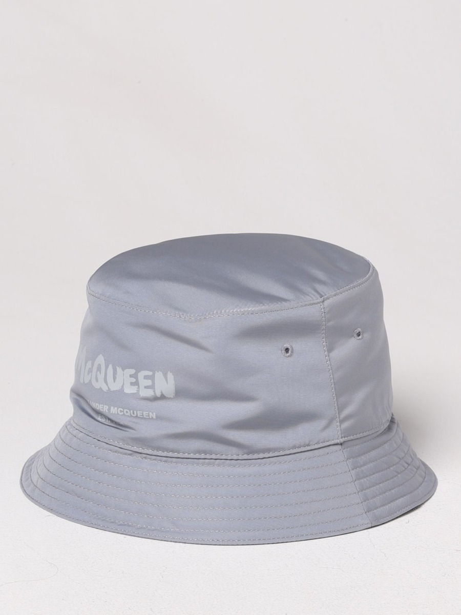 Alexander Mcqueen - Gent Hat in Grey at Giglio GOOFASH