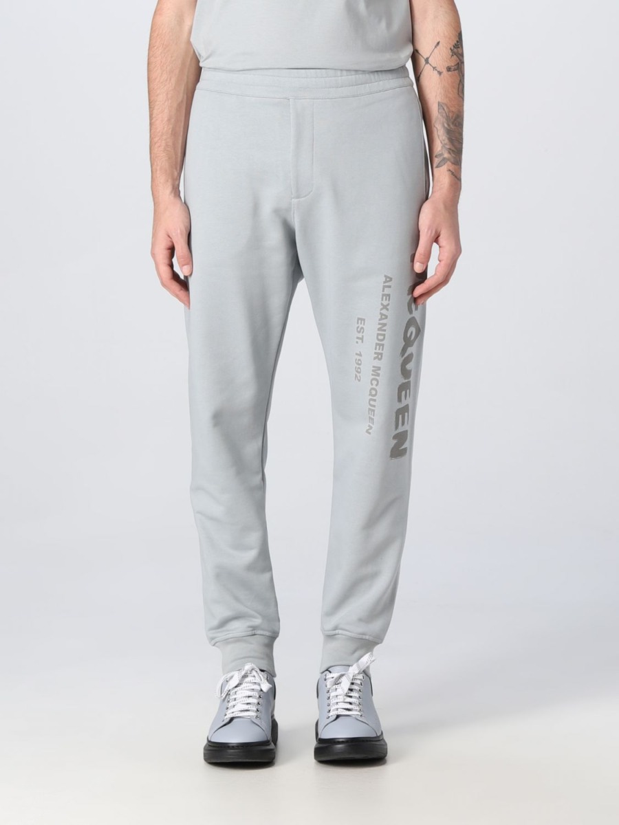Alexander Mcqueen - Gents Trousers in Grey from Giglio GOOFASH