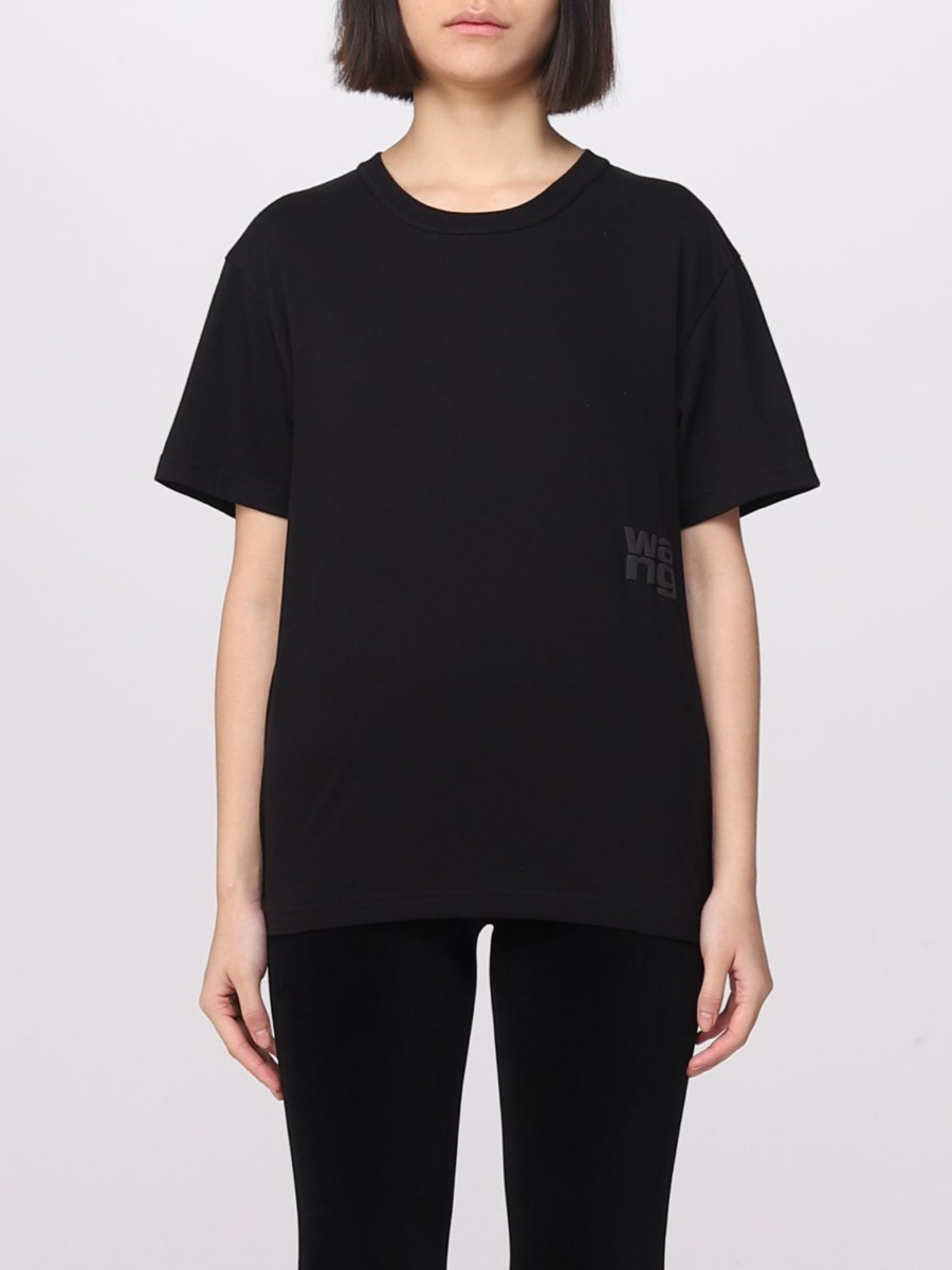 Alexander Wang Ladies T-Shirt Black Giglio GOOFASH