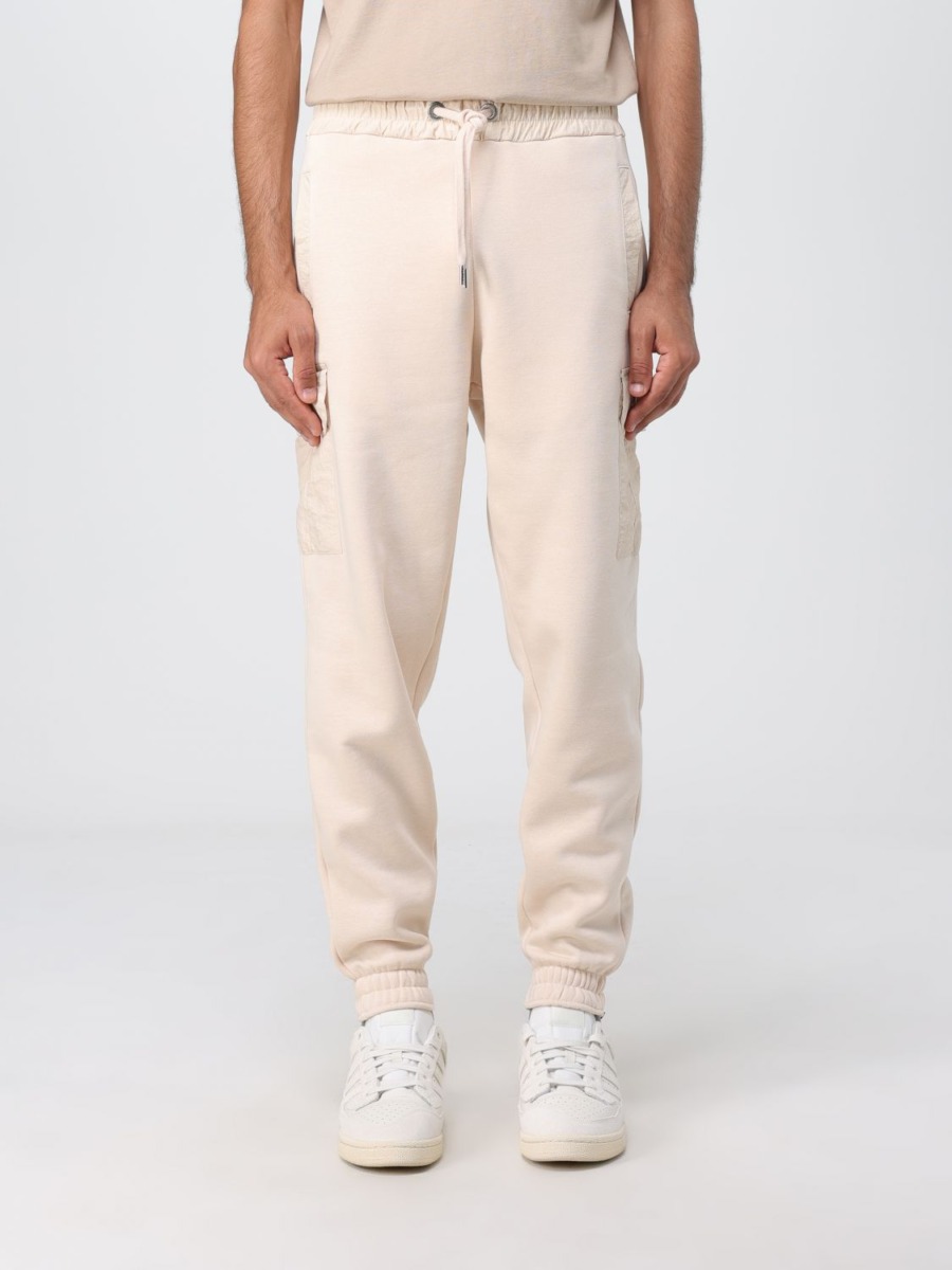 Alpha Industries Mens Trousers in Beige at Giglio GOOFASH