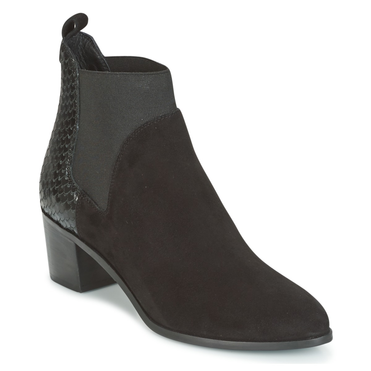 Ankle Boots Black for Woman by Spartoo GOOFASH