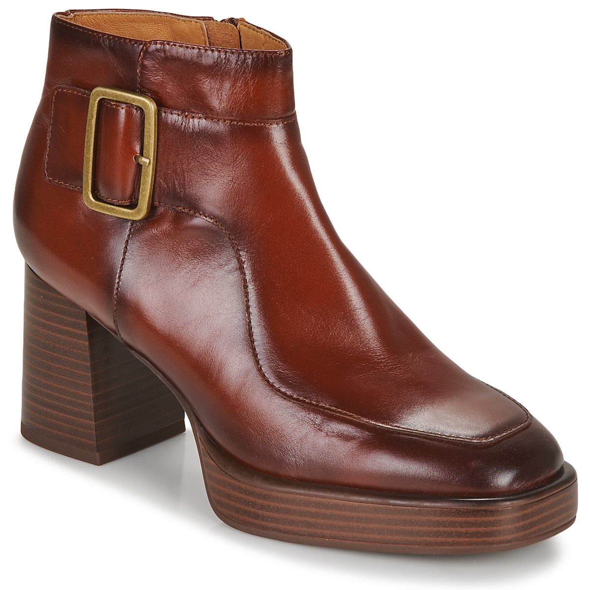 Ankle Boots Brown for Women at Spartoo GOOFASH