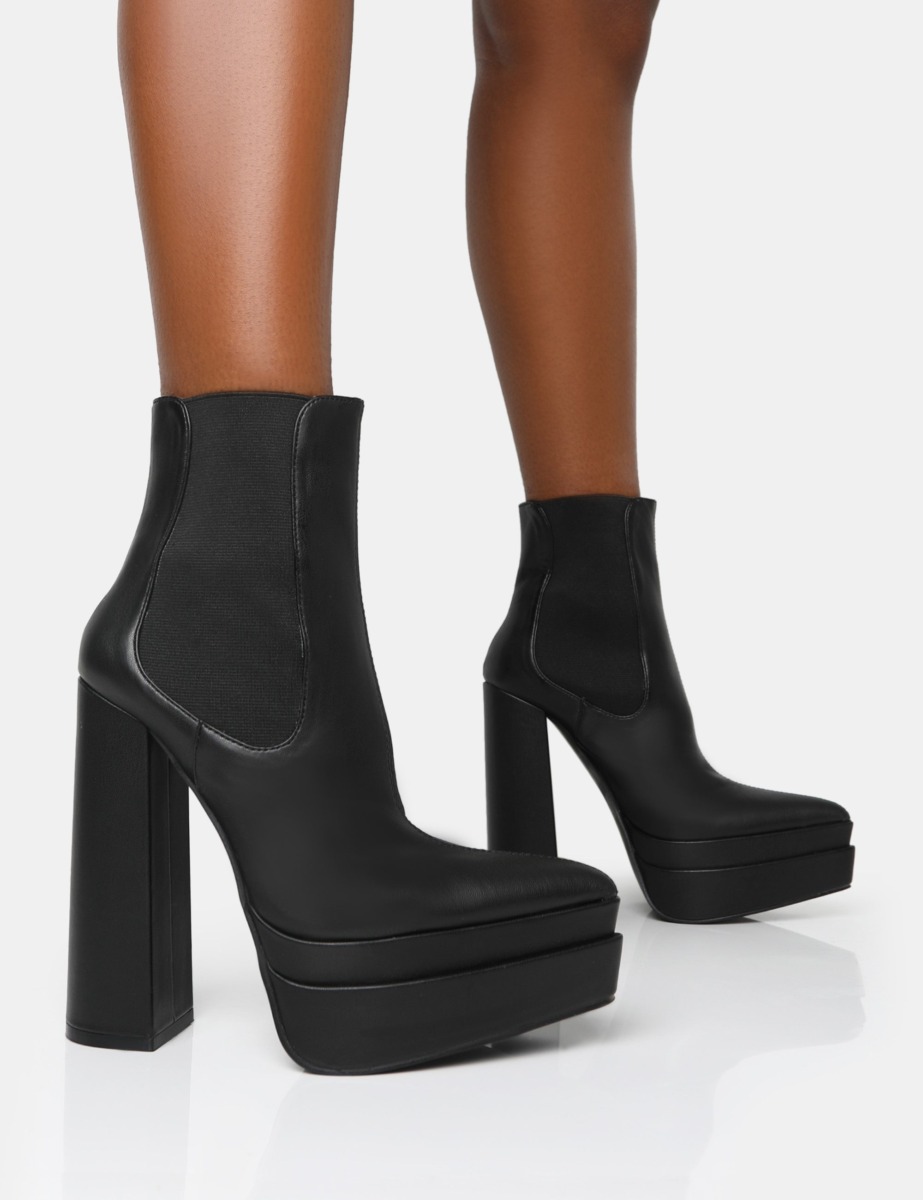 Ankle Boots in Black Public Desire Woman GOOFASH