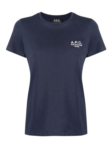 Apc - Women's T-Shirt in Blue from Suitnegozi GOOFASH