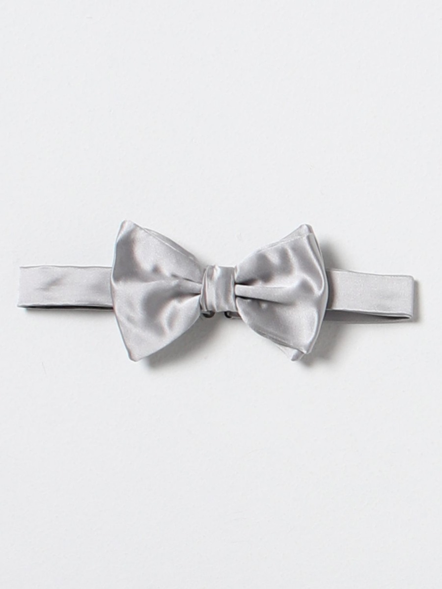 Armani - Bow Tie in Grey by Giglio GOOFASH