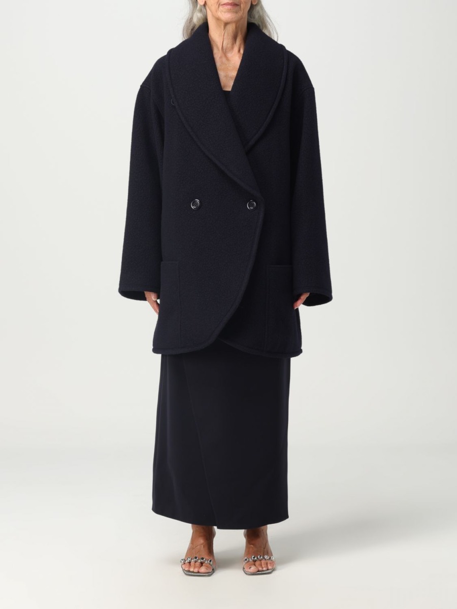 Armani Coat Blue for Women from Giglio GOOFASH