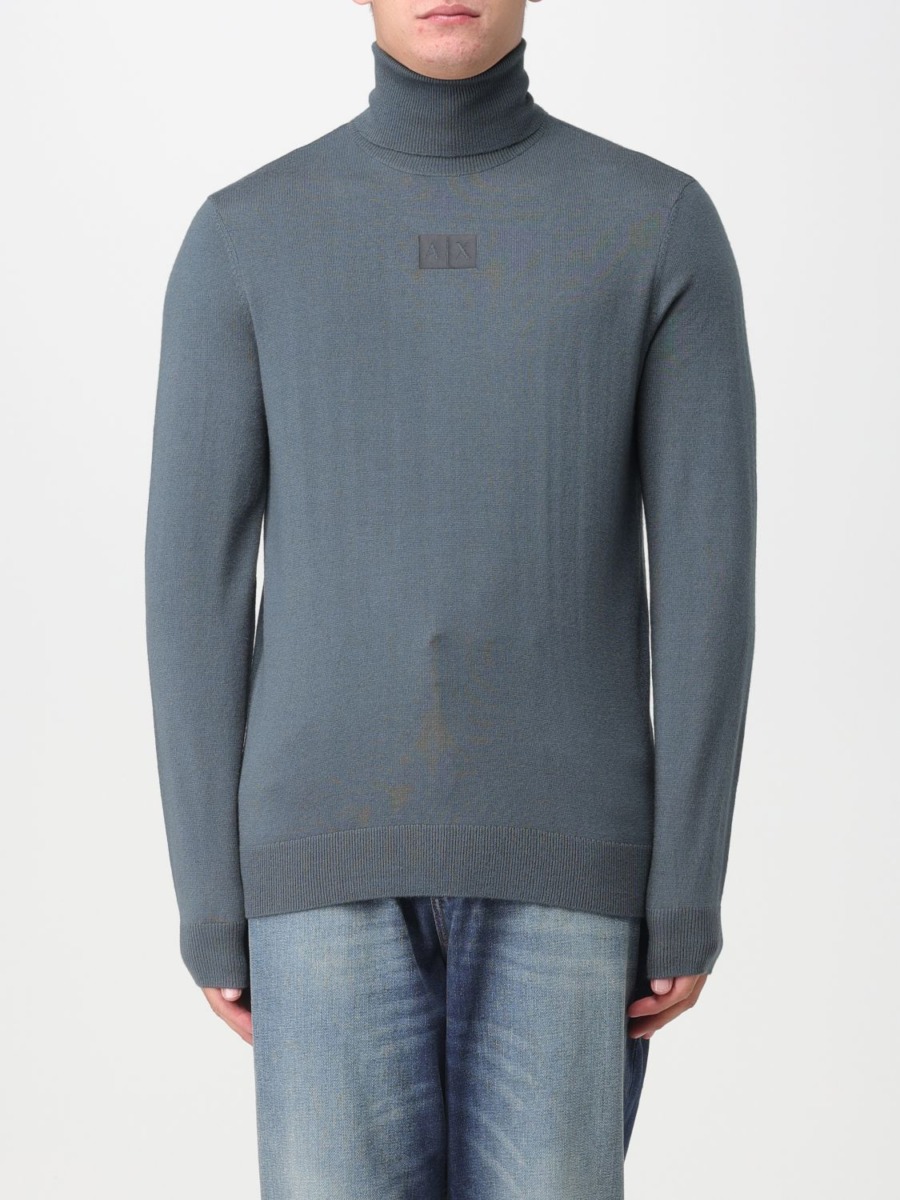 Armani Gent Jumper in Green by Giglio GOOFASH