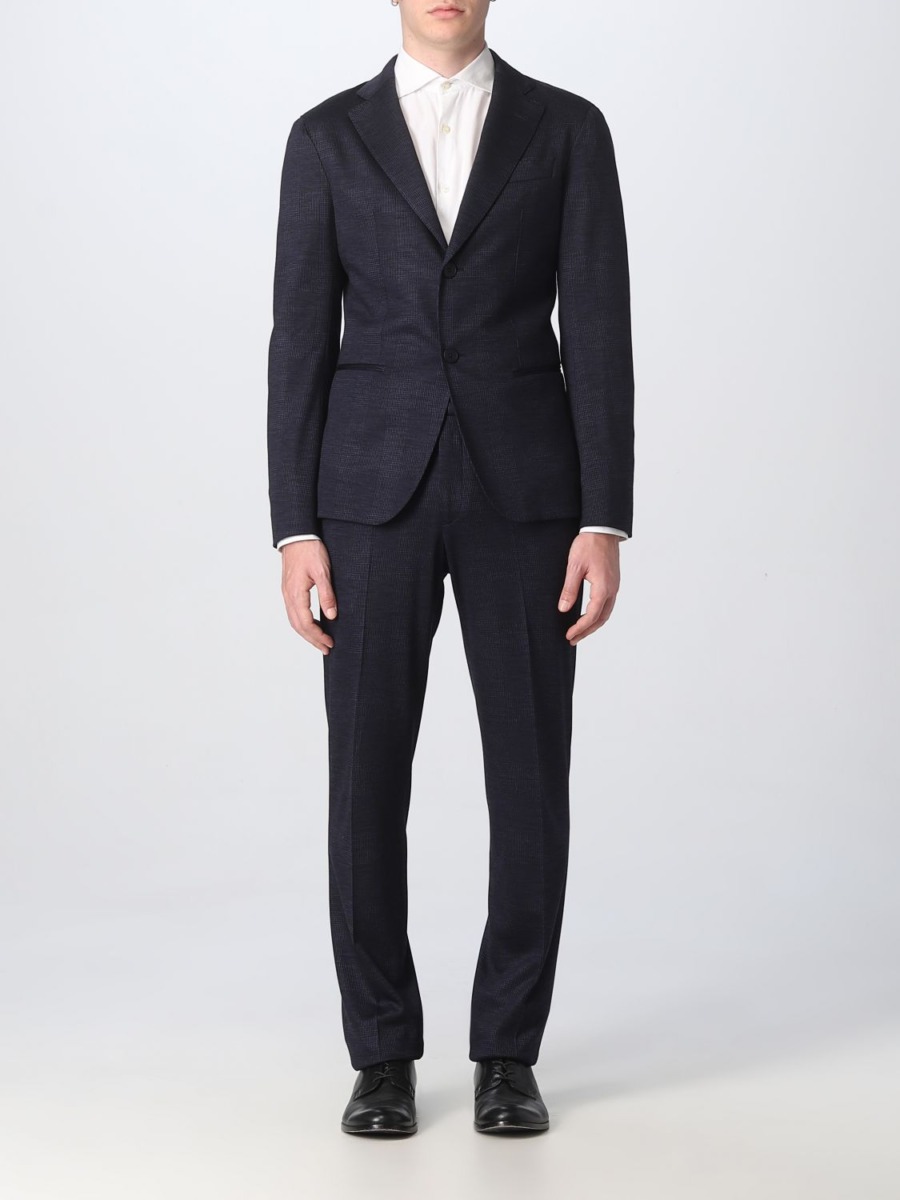 Armani Gent Suit in Blue by Giglio GOOFASH