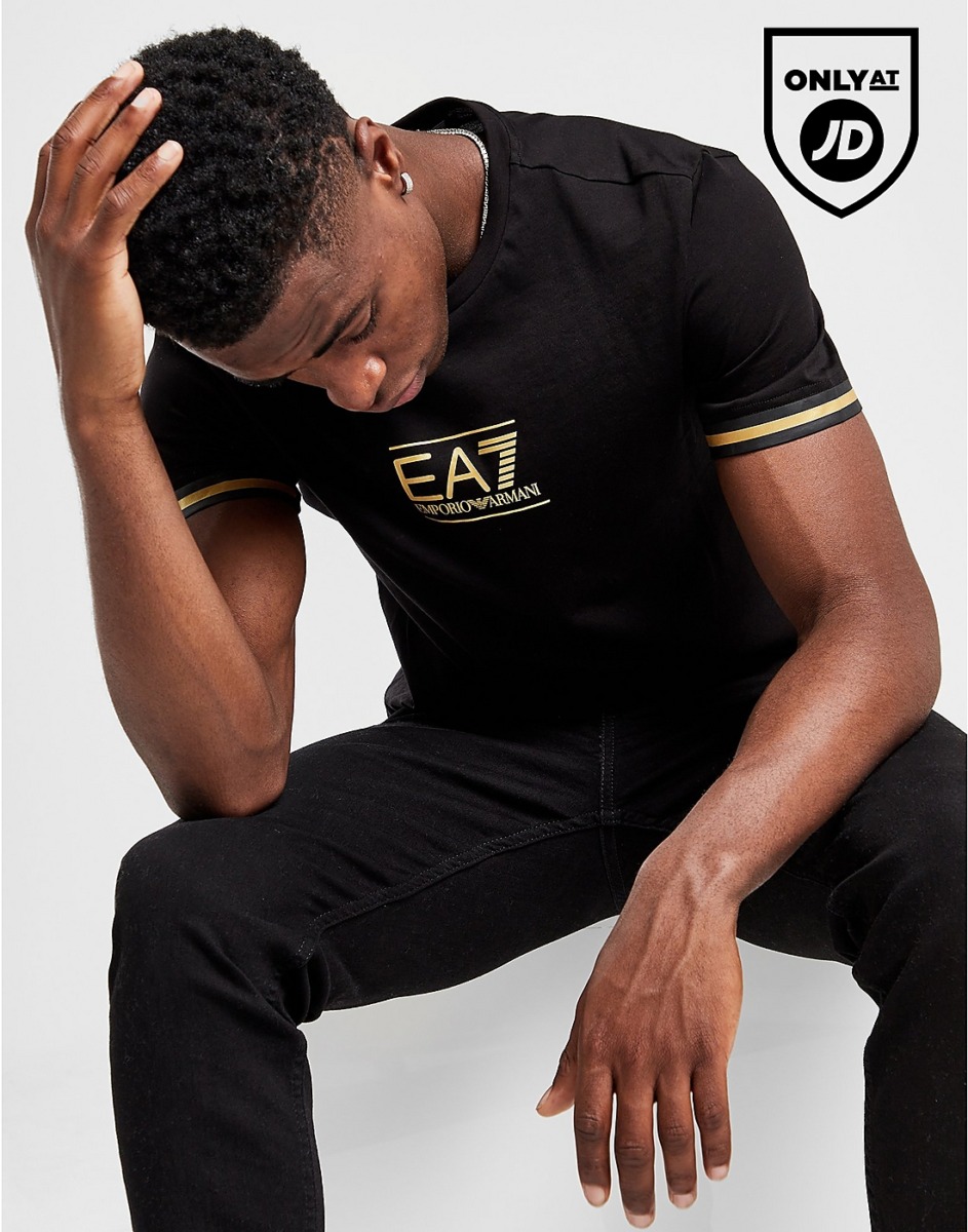 Armani - Gent T-Shirt in Black from JD Sports GOOFASH