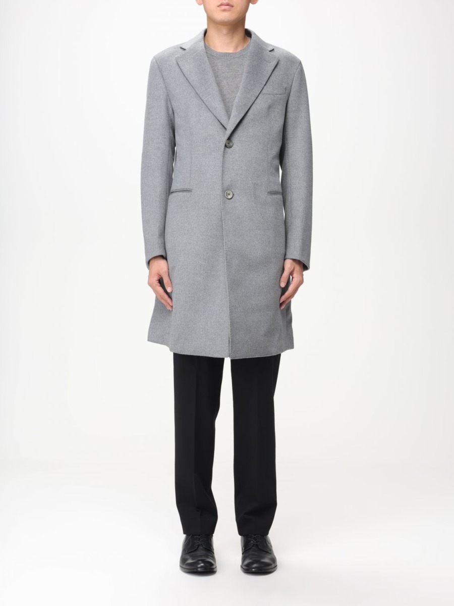Armani - Gents Coat Grey at Giglio GOOFASH