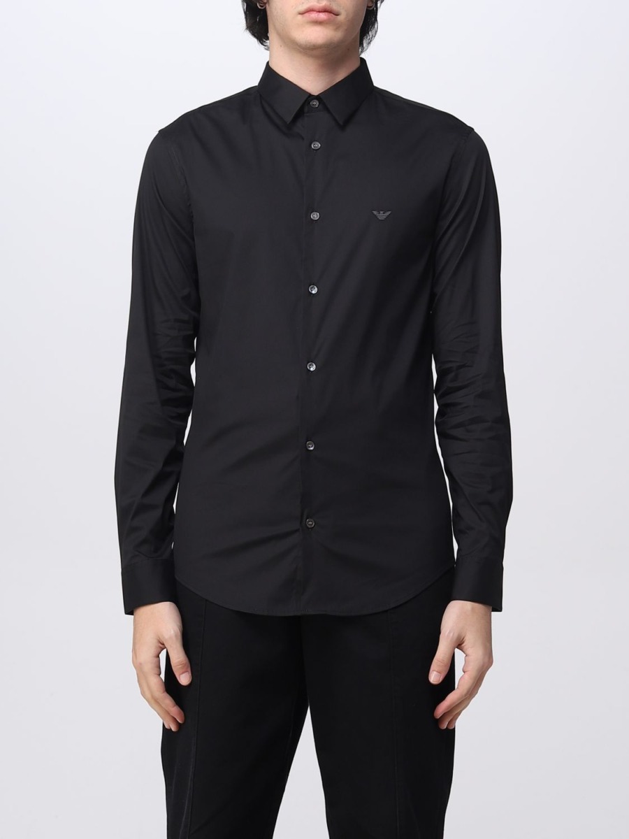 Armani Gents Shirt in Black from Giglio GOOFASH
