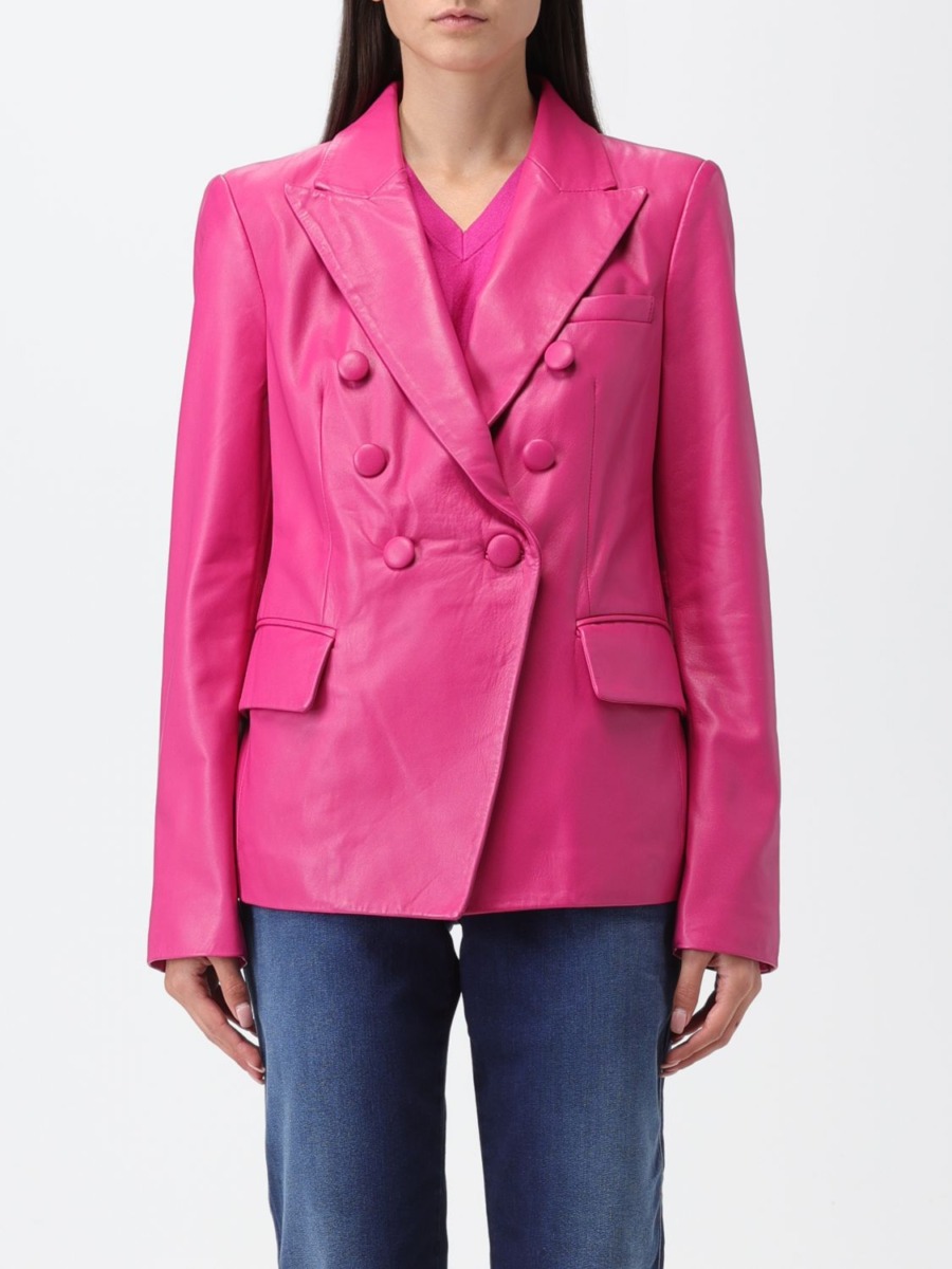 Armani Pink Blazer for Women by Giglio GOOFASH