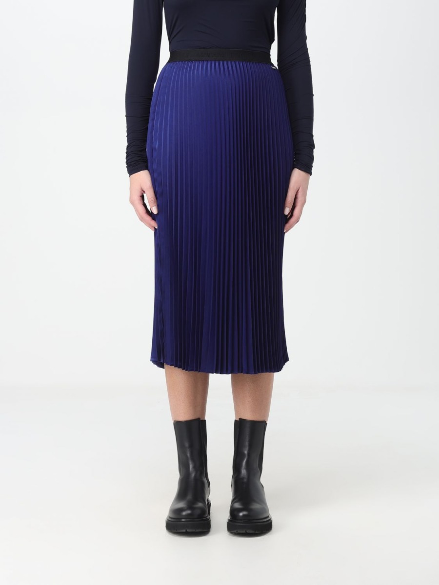 Armani - Skirt in Blue by Giglio GOOFASH